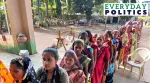 People exercise their voting rights in Nandod and Dediyapada on Thursday in the first phase of elections.