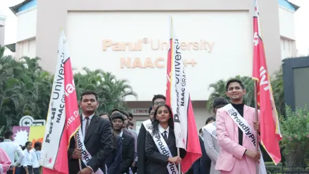 Grand Procession ceremony of placed students amid Placement Day at PU